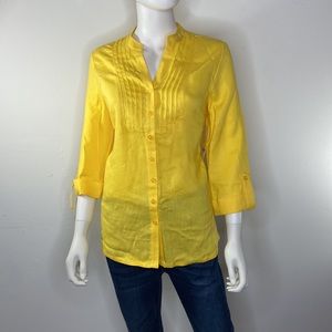 Kim Rogers NWT‎ yellow blouse
